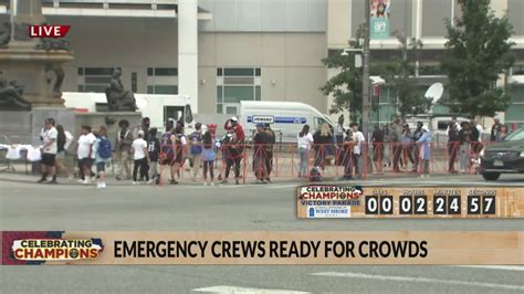 Paramedics ready to support fans during Nuggets parade and rally